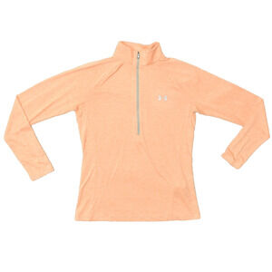 Under Armour HeatGear Loose Fit Half-Zip Pullover Size M Women's Orange